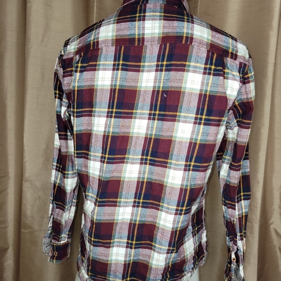 Orginal Weatherproof Vintage Men's Long Sleeve Flannel- Size: Large- Red / White - Picture 5 of 9